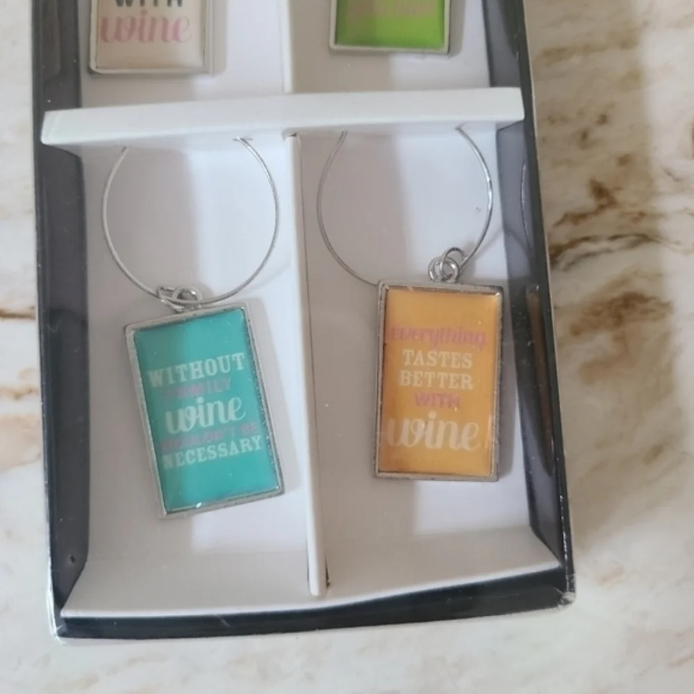 Wine Glass Charms Set Of Six‎